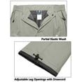 thumbnail image 6 of Little Donkey Andy Men's Lightweight Waterproof Rain Pants Breathable Hiking Pant for Outdoor Fishing Rock Gray XL, 6 of 6