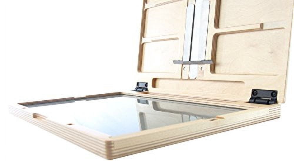 New Wave Art, U.GO Plein Air Anywhere Tempered Glass Palette, 14 x 10 Inch, Grey