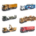thumbnail image 2 of Vehículos de transporte de construcción de ingeniería fundida a presión, juguetes de camiones, modelo de camión de aleación a escala 1:50, adornos con luz de sonido para niños, 2 of 4