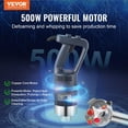 thumbnail image 2 of VEVOR Batidora de inmersión comercial, batidora de mano resistente de 500 W, batidora de velocidad variable continua de 16 pulgadas con hoja de acero inoxidable, batidora portátil multiusos para sopa,, 2 of 5