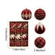 thumbnail image 3 of Adornos Navideños de 6 Cm, 12 Unidades, En Caja, Bolas Flocadas, para Árbol de Navidad, Decoración, Regalo, 3 of 6