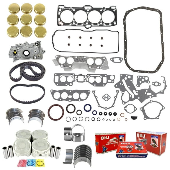 DNJ EK128M Master Engine Rebuild Kit Fits Cars & Trucks 1993-1996 Mitsubishi Mighty Max 2.4L SOHC L4 8V 2351cc