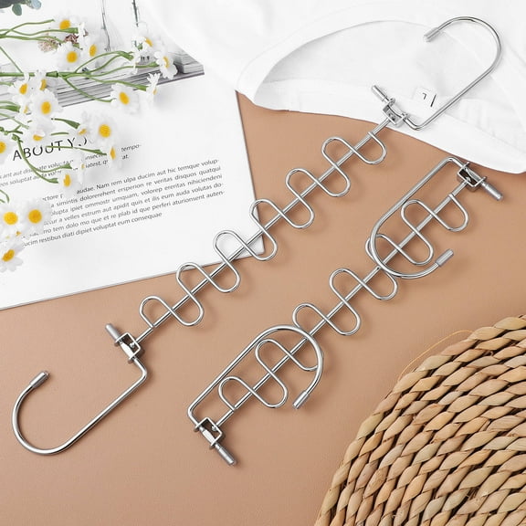 MLINS 3 Pcs Space Saving Hangers Metal Hanger Organizer Coat Hanger Hooks For Heavy Clothes Hangers For Closet Organization And Storage