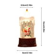 thumbnail image 5 of JLFNYA Christmas Decorations Clearance！Christmas Water-filled Luminous Candle Light Night Light Wind Lamp Ornaments Santa Claus Small Gift Christmas Tree Decoration, 5 of 5