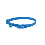 Angle View: Safe Cat Adjustable Snag-Proof Nylon Breakaway Collar, Blue Lagoon