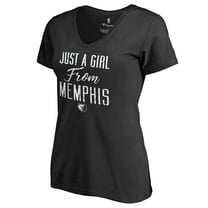 Women's Black Memphis Grizzlies Just a Girl V-Neck T-Shirt