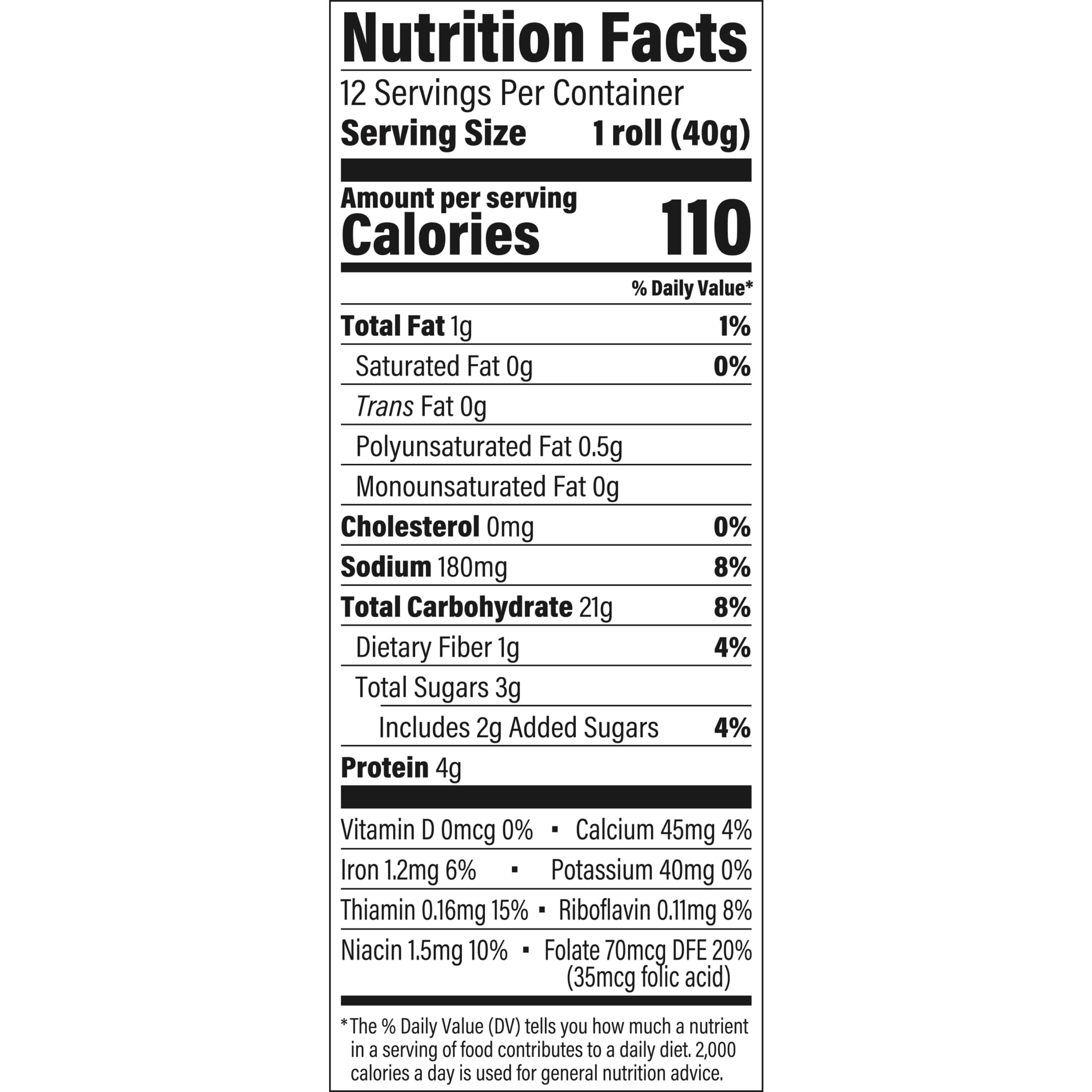 Sara Lee Classic White Dinner Rolls, 12 count, Dinner Rolls, 17 oz Bag