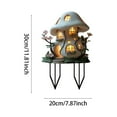thumbnail image 3 of Mushroom House Garden Statue Outdoor, Solar Light Mushroom House Garden Figurines for Lawn, Balcony, Yard Decoration, Outdoor Garden Decoration Mothers Day Gifts, 3 of 9
