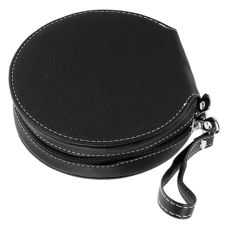 LULULION Slim Car Cd Storage Bag Black Portable Holder for Cds and Dvds Travel Use