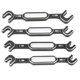 thumbnail image 1 of Lot de 4 clés de voiture RC, tendeur, écrou, extracteur de rotule, clé de maintenance RC en alliage d'aluminium, 3,0 à 6,0 mm, noir, 1 of 4