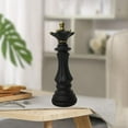 thumbnail image 5 of 2pcs Modern Chess Pieces Statue Sculpture Decorative Chessmen Ornament Figurine Photo Props Collectible Office Decor Crafts (Black, White) Queen, 5 of 8