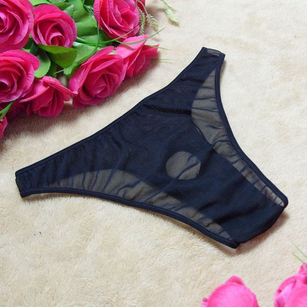 Ropa interior sexy para hombre, ropa interior sexy con perspectiva, bragas de gasa muy elásticas y vulnerables, tangas tipo T