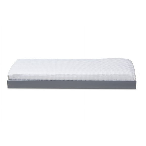 Baxton Studio Payton Modern and Contemporary Grey-Finished Twin Trundle Only