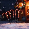 thumbnail image 2 of Cheapark Christmas Candy Cane Ground Lamp Outdoor Plug-In Pathway Light Set Of 5 For Lawn Landscape Holiday Decor, 2 of 6