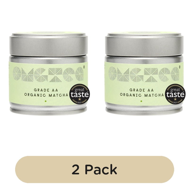 OMGTea AA High Grade Organic Matcha Green Tea 30g, British Import (Pack of 2)