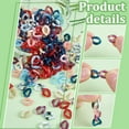 thumbnail image 4 of 540Pcs 9 Colors Acrylic Linking Ring Quick Link Connectors Twist for Curb Chain Making Mixed Color 13x10x3mm Inner Diameter: 7.5x4mm 60pcs/color Material Acrylic, 4 of 6