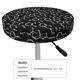 thumbnail image 4 of Disketp Chemistry Formulas 1 Funda Redonda para Taburete, Funda de Cojín para Silla de Bar Suave y Elástica-14 inch, 4 of 7