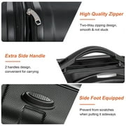 HomGarden 22-inch Carry On Luggage Hardside Expandable Travel Suitcase Spinner TSA Lock Black