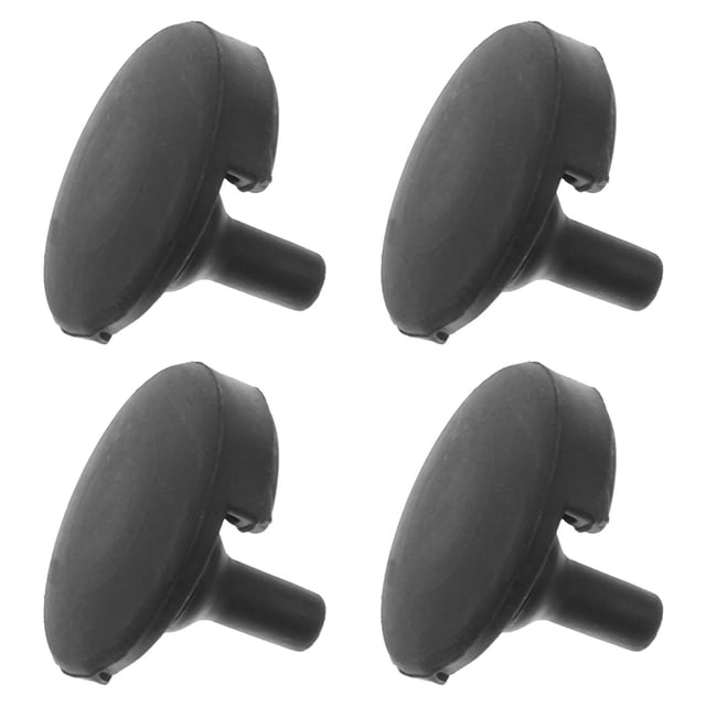 FESTFENDS 4Pcs Black Silicone Air Fryer Bumpers Protective Heat Resistant Non Scratch Replacement Parts