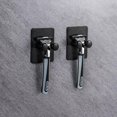 thumbnail image 3 of 2pcs Razor Holder Men Shaving Razor Straight Stand Shelf Shaving Razor Storage Rack Hook Bathroom Organizer Accessories Homewhite, 3 of 5