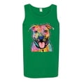 thumbnail image 3 of Dean Russo Best Dog Dog Lover Mens Graphic Tank Top, Kelly, XX-Large, 3 of 6