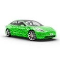 thumbnail image 6 of Rwraps Neon Dalmation Gloss Vinyl Film Wrap 59in x 13ft Vinyl Vehicle Car Film Sheet Roll, 6 of 10