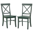 thumbnail image 6 of Simple Living  Albury Dining Chairs (Set of 2) Dining Chairs Green Painted Wood Farmhouse,Modern & Contemporary,Nautical & Coastal, 6 of 8