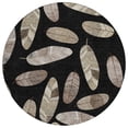 thumbnail image 2 of Addison Rugs Chantille Indoor/Outdoor Transitional Botanical Black Machine Washable Round Rug, 8' x 8', 2 of 7