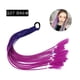 thumbnail image 1 of Zhuge 2 extensiones de cabello trenzado de colores con cola de caballo, accesorios para extensiones de cabello trenzado con bandas de goma sintéticas para mujeres, morado oscuro y morado, 1 of 2