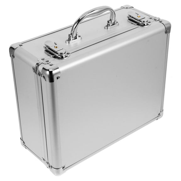UPOUART Portable Aluminum Tool Case Password Lock, Hard Briefcase for Storage and Organization, and Lightweight