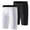 White+Black, variant on 1/2 Pack Boys Kids Youth Compression Legging Pants Tights Athletic Base Layer Under Shorts Gear for Running Basketball for 6-14 Years