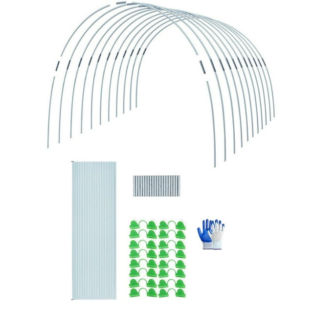 POINTERTECK Garden Arch Shed Greenhouse Support Kit UV Resistant and Rot Resistant Hoop for Home Outdoor Garden Landscape