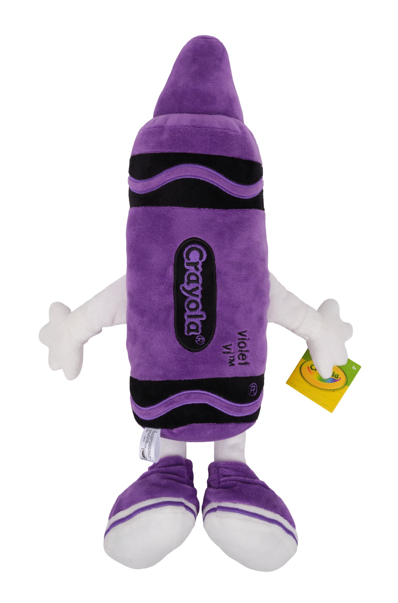 Crayola Crayon Tip Plush Stuffed Animal, Purple, 14 Inch