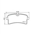 thumbnail image 4 of Brembo Brake Pad P65040 FMSI Number D1780-9009; Low-Metallic; Set Of 4, 4 of 4