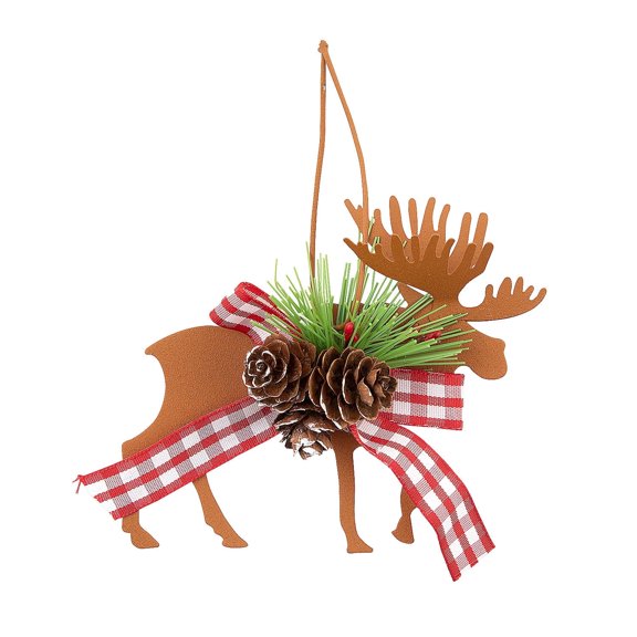 Die Cut Moose & Deer Christmas Ornaments, Home Decor, Christmas, 6 Pieces