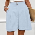 thumbnail image 2 of PIWHJQK Women Athletic Casual Shorts Women's 5 Inch Solid Relaxed Style Cotton Linen Shorts Everyday Wear Bottoms, 2 of 6