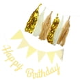 thumbnail image 3 of GOOHOCHY 1 juego de pancartas de papel para fiesta de cumpleaños con bloqueo dorado, decoración creativa para colgar., 3 of 8