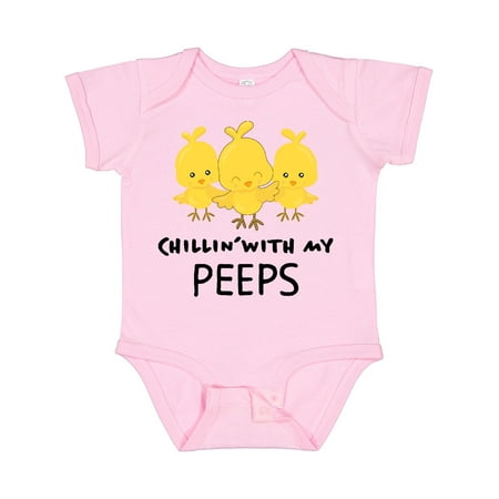 

Inktastic Chillin with My Peeps Gift Baby Boy or Baby Girl Bodysuit