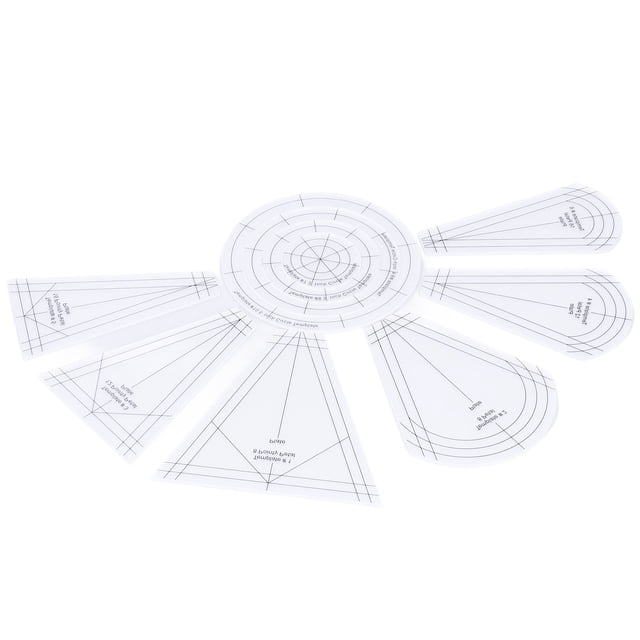 Quilting Rulers, Shaped Patch Work Transparent Gift Acrylic Ruler Tool Easy To Use For Apprentices For Embroidery Lovers For Professional Tailors