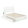 thumbnail image 2 of AFI NoHo Queen Wood Platform Bed with Headboard Footboard & Twin XL Trundle, White, 2 of 7