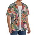 thumbnail image 2 of Kdxio Men's Hawaiian Shirt for Men Short Sleeve Shirt Tropical Fruit Summer Casual Holiday Beach Button Down T-Shirts, 2 of 7