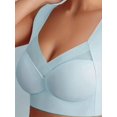 thumbnail image 2 of Sujetador Sin Aros De Malla En Contraste, Cómodo Y Transpirable Push Up Tank Bra, Lencería Y Ropa Interior Para Mujer, 2 of 4