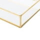 thumbnail image 4 of Bandeja de Espejo Decorativa Dorada para Mesa, Bandeja de Espejo de Tocador, Caja de Almacenamiento Presentación para Joyas, Cosméticos, Perfumes, Toallas [L] Unbranded JY33785-03, 4 of 7