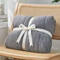 thumbnail image 5 of Amelie Home Twin Cooling Comforter – Reversible Lightweight Blanket for Hot Sleepers, Heather Charcoal Gray 68"x90", 5 of 5