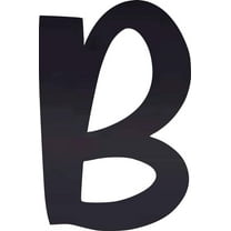 Acrylic Letter B Blank Craft, 10'' Tall Transparent Black Custom Wedding Reception Signage, DIY