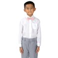 thumbnail image 4 of Spring Notion Boys' Pre-Tied Banded Satin Bow Tie Large Blush Pink, 4 of 4