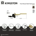 thumbnail image 4 of Kingston Brass KTKL5 Knight Front Mount Toilet Tank Lever, Left/Right Installation in Oil Rubbed Bronze, 4 of 5