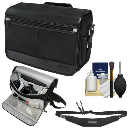 Nikon DSLR Camera/Tablet Messenger Shoulder Bag with Sling Strap + Kit for D4s, Df, D810, D750, D610, D7200, D7100, D5500, D5300, D3300,