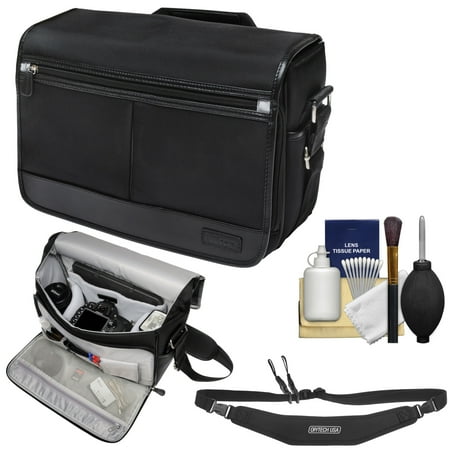 Nikon DSLR Camera/Tablet Messenger Shoulder Bag with Sling Strap + Kit for D4s, Df, D810, D750, D610, D7200, D7100, D5500, D5300, D3300, D3200 Nikon DSLR Camera/Tablet Messenger Shoulder Bag with Sling Strap + Kit for D4s, Df, D810, D750, D610, D7200, D7100, D5500, D5300, D3300, D3200