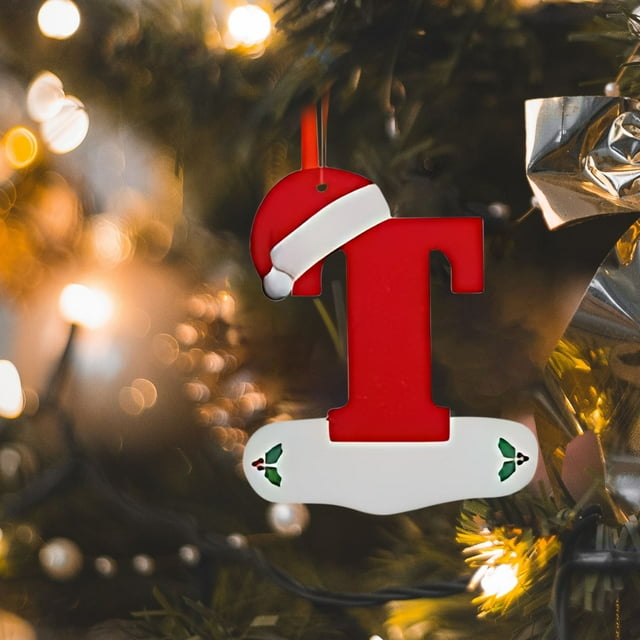 Vaidha 26 English Letter Christmas Hat Pendant